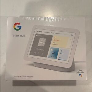 Google Nest Hub- 7in Display, 2nd Generation. Brand New Still Sealed w Packaging
